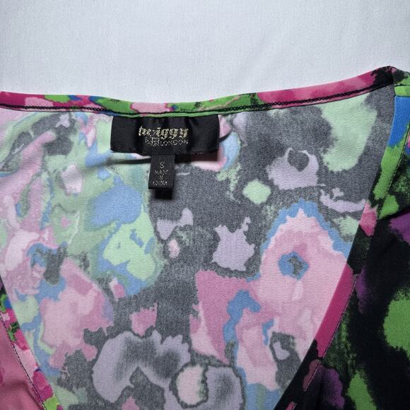 Twiggy London Colorful Maxi Dress Drawstring Waist Sleeveless Stretch Size S EUC - Picture 2 of 13